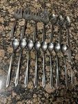 16 Pc Set Gorham Stegorcraft Sculptura Stainless Flatware Pattern.. Fixed Price $16.00.