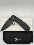 Civivi Qubit Black Aluminum Handle Stonewashed Blade Pocket Knife C22030E-1. Fixed Price $64.95.