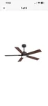Breezary Charlie 52" Led Black Blade Ceiling Fan W/ Remote 24024-BK. Fixed Price $64.44.