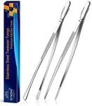 Jetkong Pcs 12-INCH Kitchen Tweezers Fine Tongs, 12+12 Inch, Silver. Fixed Price $21.23.