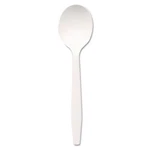 Dixie Plastic Cutlery, Mediumweight Soup Spoon, White, 1,000/CARTON. Fixed Price $38.97.