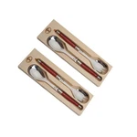 Flatware, Salad Servers In Tray 2-P Pack (red). Fixed Price $168.77.