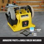 8" Low Speed Wet Sharpener, 1.1AMP Water Cooled Grinder Machine For Knife Making. Fixed Price $120.00.