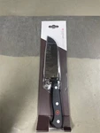 Sthof Gourmet 5" Hollow Edge Santoku Knife, Black. Fixed Price $60.00.
