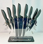 Home Hero 12 Piece Kitchen Knife Set And Sharpener - Incomplete. Fixed Price $19.99.