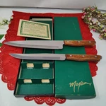 Vintage Maxam Steel Kitchen Knife Set 2 Pieces Wood Handle French Carving Chef. Fixed Price $22.98.