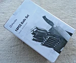 D.perlla Kitchen Knife Set 14 Pieces Knives Block W/sharpener Hs. Fixed Price $64.95.