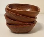 Lord & Taylor Teak Bowls - Set Of 4 Vintage Midcentury Salad Mcm. Fixed Price $29.99.