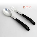 Contrast Sugar Spoon Pickle Fork Sterling Silver Lunt 1956 Monos. Fixed Price $159.38.