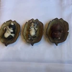House Of Global Art Harvey Knox Sleeping Animals Lot Leaf Hand Painted Vintage. Fixed Price $49.99.