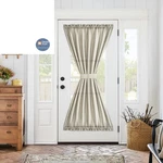 Jinchan French Door Curtain Panels - 54"W X 72"L (pack Of 1), Solid Beige. Fixed Price $20.14.