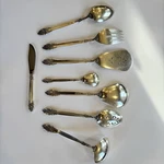 Vintage Oneida Community Silver Plate "affection" Serving Set - 8 Pieces Hostess. Fixed Price $45.00.