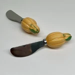 Tag Spreaders Pumpkin Butter Cheese Knives Orange Halloween Fall Set Of 2. Fixed Price $11.90.