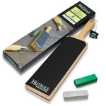 Hutsuls Leather Strop For Knife Sharpening 3"X9" Double Sided Paddle Block. Fixed Price $34.99.
