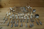 Godinger Baroque 42 Pieces-dinner & Salad Forks, Table Tea Spoons Knives Serving. Fixed Price $88.88.
