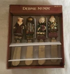 Debbie Mumm Sledding Spreaders - Boston Warehouse 2000 Santa Snowman. Fixed Price $8.96.