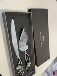 Michael Aram White Orchid Wedding Cake Knife & Server Set 111833 New. Fixed Price $130.00.