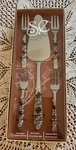 Home Essentials/wild Eye Designs Artisan 5 Piece Cake Server & Dessert Fork Set. Fixed Price $24.95.