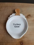 Mud Pie Festive Fall Collection Turkey Time Spoon Rest Holiday Kitchen Decor. Fixed Price $10.00.