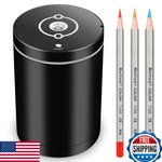 Electric Sharpener, Rechargeable, Auto-stop, For No. 2/COLORED. Fixed Price $43.32.
