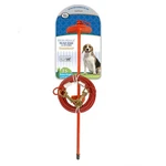 Roam About Dog Tie Stake With Cable, Red, 25 Ft. Fixed Price $29.10.