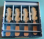 Nib Vgt Gorham Sells Seashellscheese Spreaders Set Of 4 Nautical Seahorse. Fixed Price $21.95.
