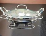 Cuisinart Round Buffet Server 11" Model 7BSP-28PC 3. Qt Stainless Steel Complete. Fixed Price $49.99.