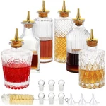 Suprobarware Bitters Bottles Set Of 6 - Glass Dasher With Pcs. Fixed Price $42.64.