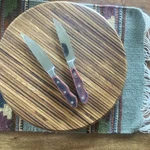 Weighty 2PC Set Vintage Walco Hunter Steak Knife Knives With Heavy 5" Blade. Fixed Price $20.00.