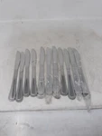 Lot Of 11 Winco Dots Heavyweight Dinner Knife 18/0 Stainless Steel 0005-08. Fixed Price $23.00.