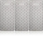 3PCS 400 600 1000 Grit Diamond Knife Sharpening Plate Honing Bench Stone Kit Usa. Fixed Price $17.95.