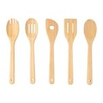 5PK Bamboo Spoons For Cooking, Kitchen Essential Tools Set. Fixed Price $8.98.