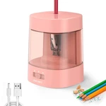 Deli Electric Pencil Sharpener, Automatic Sharpeners For NO.2 Pink. Fixed Price $23.99.