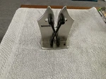 Bavarian Edge Knife Sharpener Stainless Steel Crossed Quick & Serrated. Fixed Price $11.95.