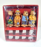 Boston Warehouse Spreaders Moose Lodge Set 4 Ellen Crimi-tent 2002 Bear Raccoon. Fixed Price $17.00.