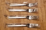 Lenox Gorham Bratton 18/10 Stainless Glossy Flatware Set Of 4 Salad Forks 7-1/2". Fixed Price $29.99.