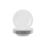 Simply White 7.5 Inch Round Salad Plate Set Of 6 Porcelain Appetizer Dish. Fixed Price $33.41.