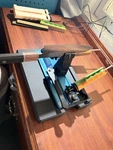 Wicked Edge WE64 Cobalt Blue,precision Knife Sharpening System Adjustable Manual. Fixed Price $475.00.