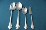 Oneida Bancroft Serving (4PC Set) Tablespoon Meat Fork Sugar Stainless. Fixed Price $18.69.