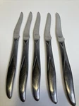 Vintage Mcm Nasco Montego Stainless Flatware Japan Steak Knives - Set Of 5. Fixed Price $24.99.