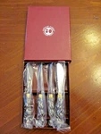 New 'arthur Court' Aluminum Set Of 4 Apple Spreaders Stainless Blade Box. Fixed Price $22.99.