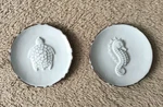 Mud Pie Coral Reef Tidbit Appetizer Dishes Turtle Seahorse S/2 Read. Fixed Price $14.99.