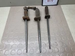 Lot 3 Vtg Knife Sharpening Honing Steel Rods Wooden Handle - Hoffman German. Fixed Price $21.95.
