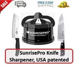 Sunrisepro Supreme Knife Sharpener Afilador Cuchillos For All Blade Types. Fixed Price $10.99.