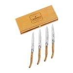 Jean Dubost Laguiole Olivewood Steak Knives Set Of 4 Stainless $250 - Nib. Fixed Price $149.99.