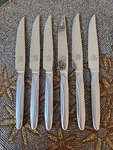 Set 6 Gehring Dinner Steak Knives Solingen Germany Satin/glossy Handle. Fixed Price $34.99.