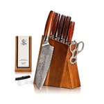 Yarenh Kitchen Set With Block, 8 Piece, Sharp Professional Chef Knife, .... Fixed Price $428.49.