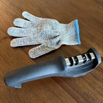 Priority Chef Knife Sharpener With Safety Glove. Fixed Price $14.44.