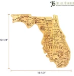 Totally Bamboo Destination State-shaped Cutting & Serving Boards. Fixed Price $26.99.
