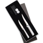 Rada 2 Piece Paring Knife Set With Sharpener And Gift Box. Fixed Price $37.50.
